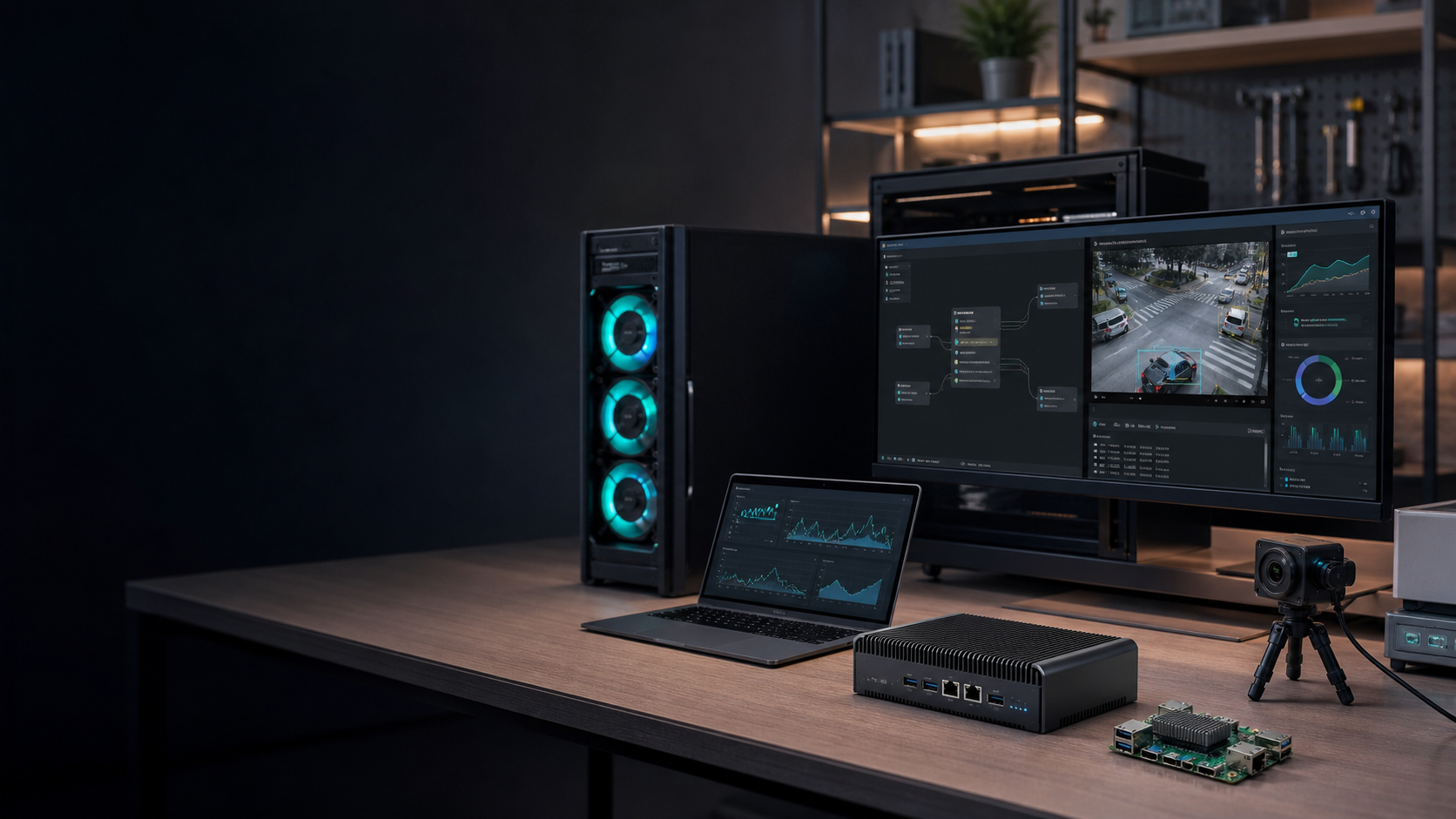 AI engineering lab desk